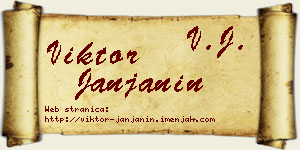 Viktor Janjanin vizit kartica